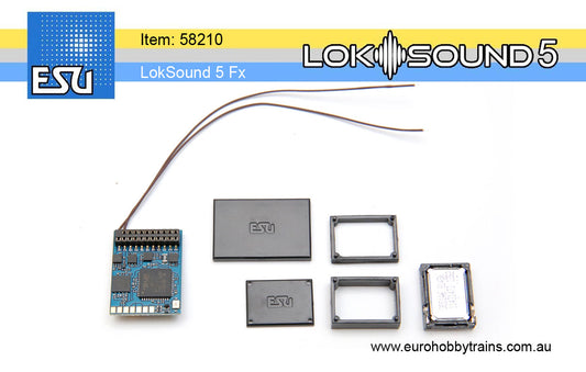 ESU LokSound 5 Fx DCC/MM/SX/M4 blank Function sound decoder 21MTC NEM660 - item 58219