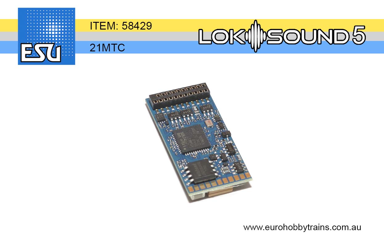 ESU LokSound 5 blank DCC (blank) sound decoder 21MTC - item 58429