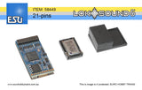 ESU LokSound 5 (blank) Sound decoder, DCC/MM/SX/M4 21MTC "MKL" with Speaker 11x15mm item 58449
