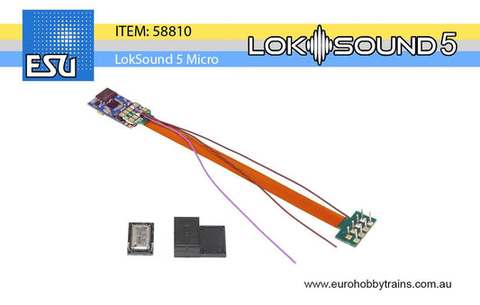 ESU LokSound 5 micro sound decoder 8-pin NEM652 - item 58810