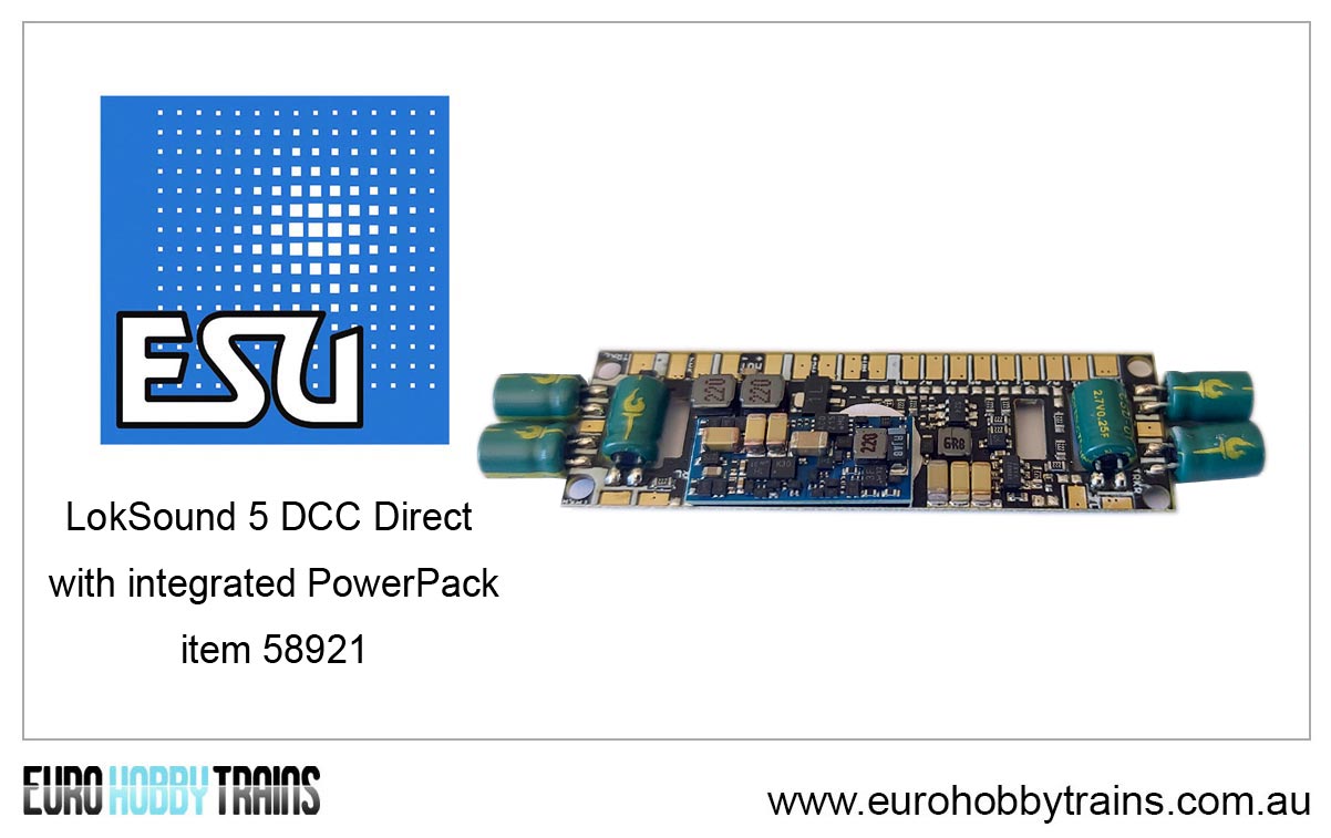 ESU LokSound 5 DCC Direct with integrated PowerPack, ready for programming - item 58921