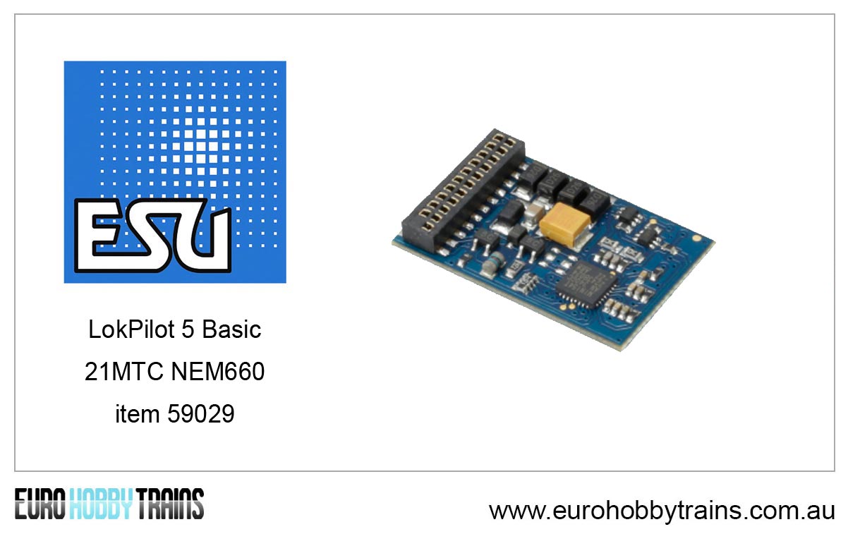 ESU LokPilot 5 Basic, 21MTC NEM660 decoder - item 59029