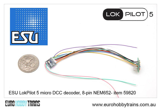 ESU LokPilot 5 micro DCC decoder, 8-pin NEM652- item 59820