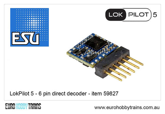 ESU LokPilot 5 micro DCC 6-pin direct decoder - item 59827