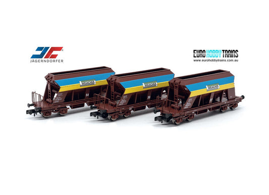 JAGERNDORFER 1:160 Three gravel wagons set "Weiacher" - item 66301