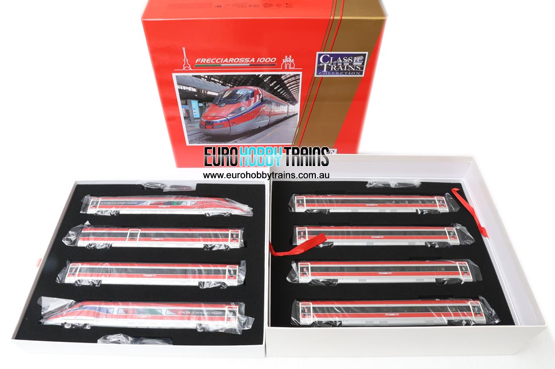 ACME 1:87 scale Frecciarossa 1000, 8 cars Italian/French speed train set - item 70205