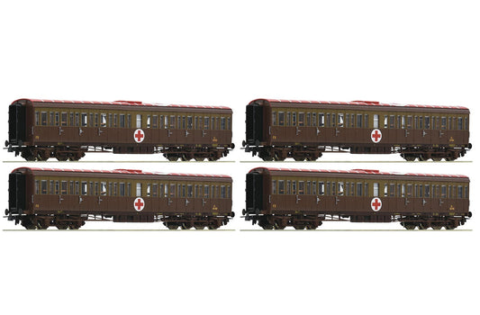 ROCO 1:87 - 4 piece set "Hospital train", FS item 74093