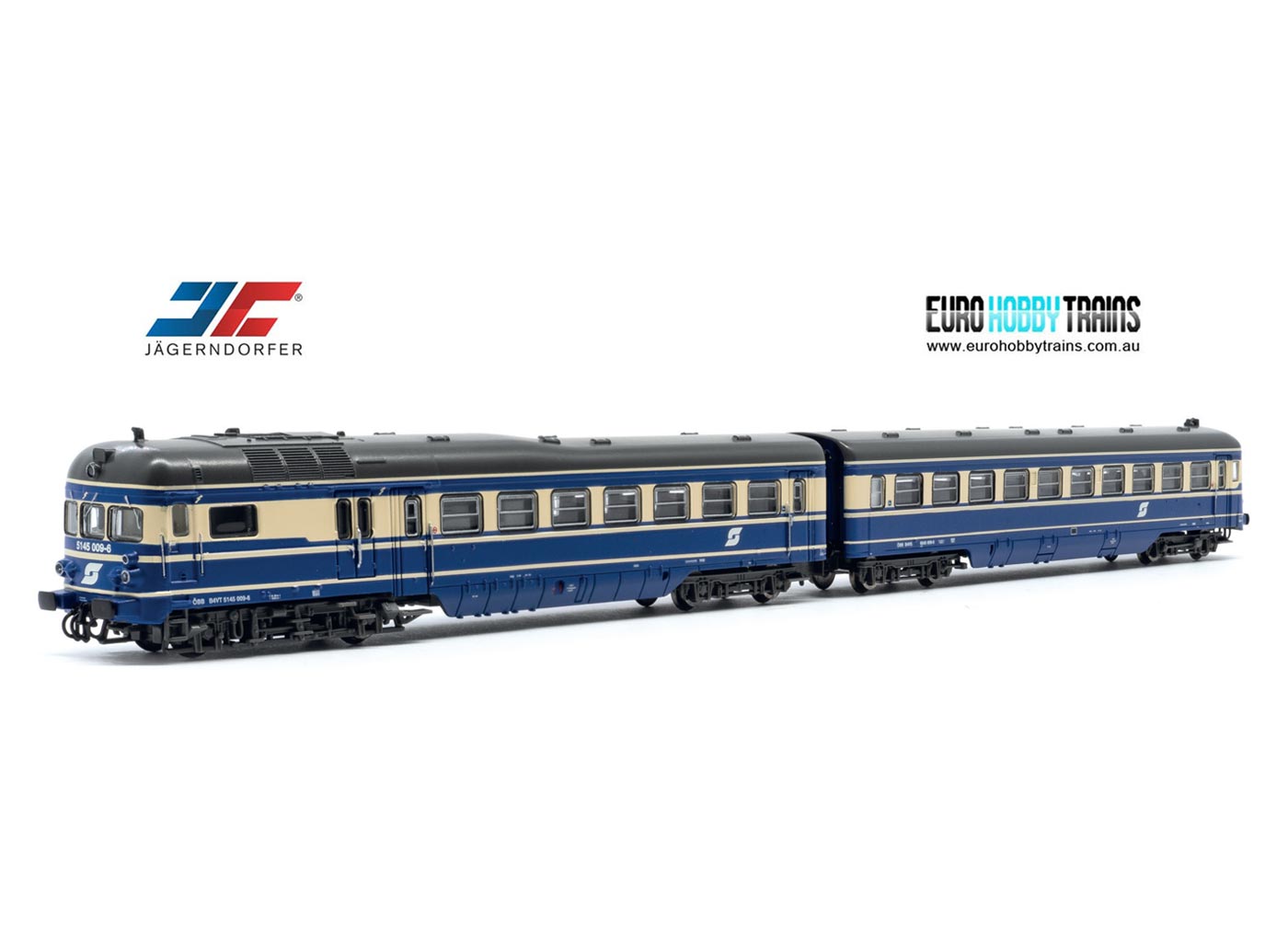 JAGERNDORFER 1:160 Two cars railcar set Ã–BB, D-TW 5145 - item 75030
