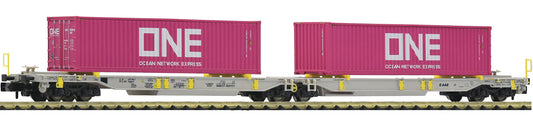 FLEISCHMANN 1:160 Articulated double pocket wagon type Sdggmrs/ T2000 - item 825027