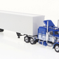 BREKINA 1:87 Peterbilt 359 box semitrailer SZ, blue/white 1973 - item 85716
