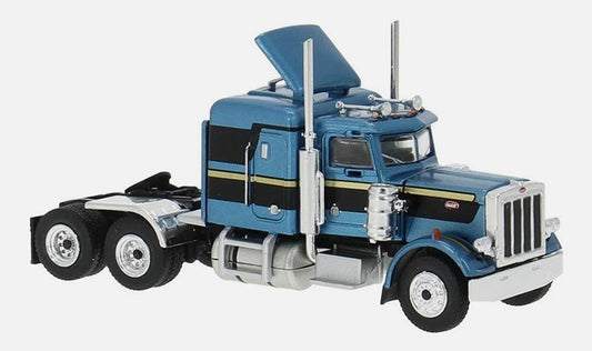 BREKINA 1:87 Peterbilt 359 Truck Tractor Metallic Blue/Black - item 85718