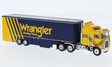 BREKINA 1:87 Kenworth K 100 Aerodyne Renntransport-SZ, Wrangler Racing 1980 - item 85737