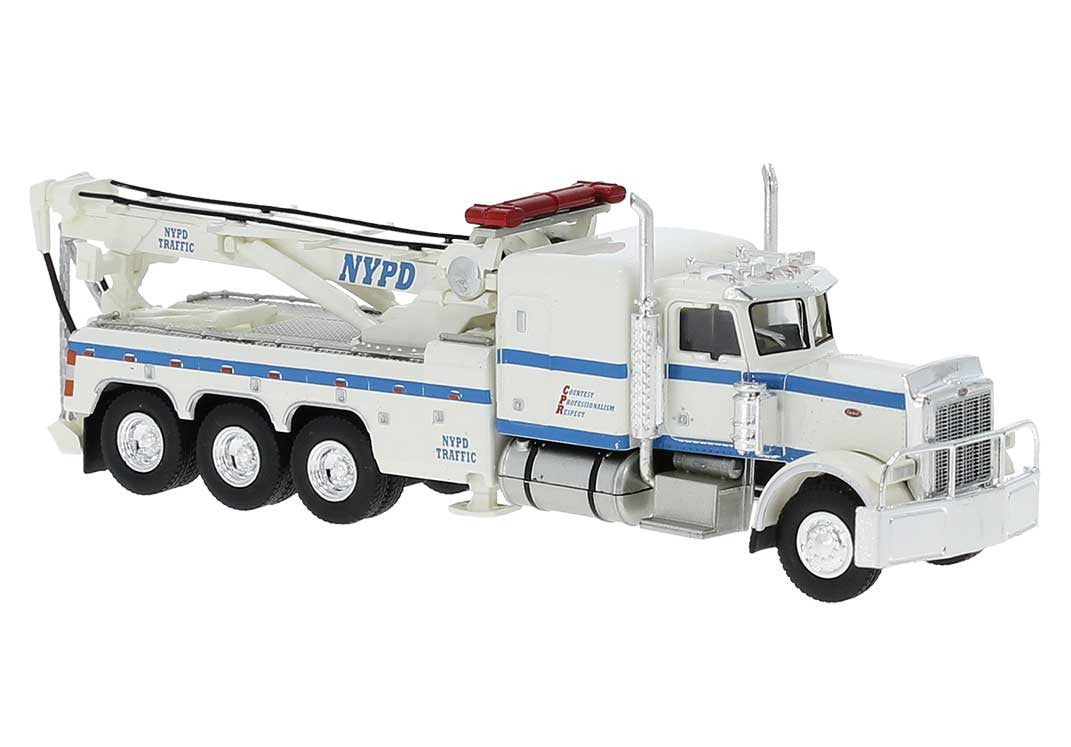 BREKINA 1:87 Peterbilt 359 NY Police Department Tow Truck - item 86276