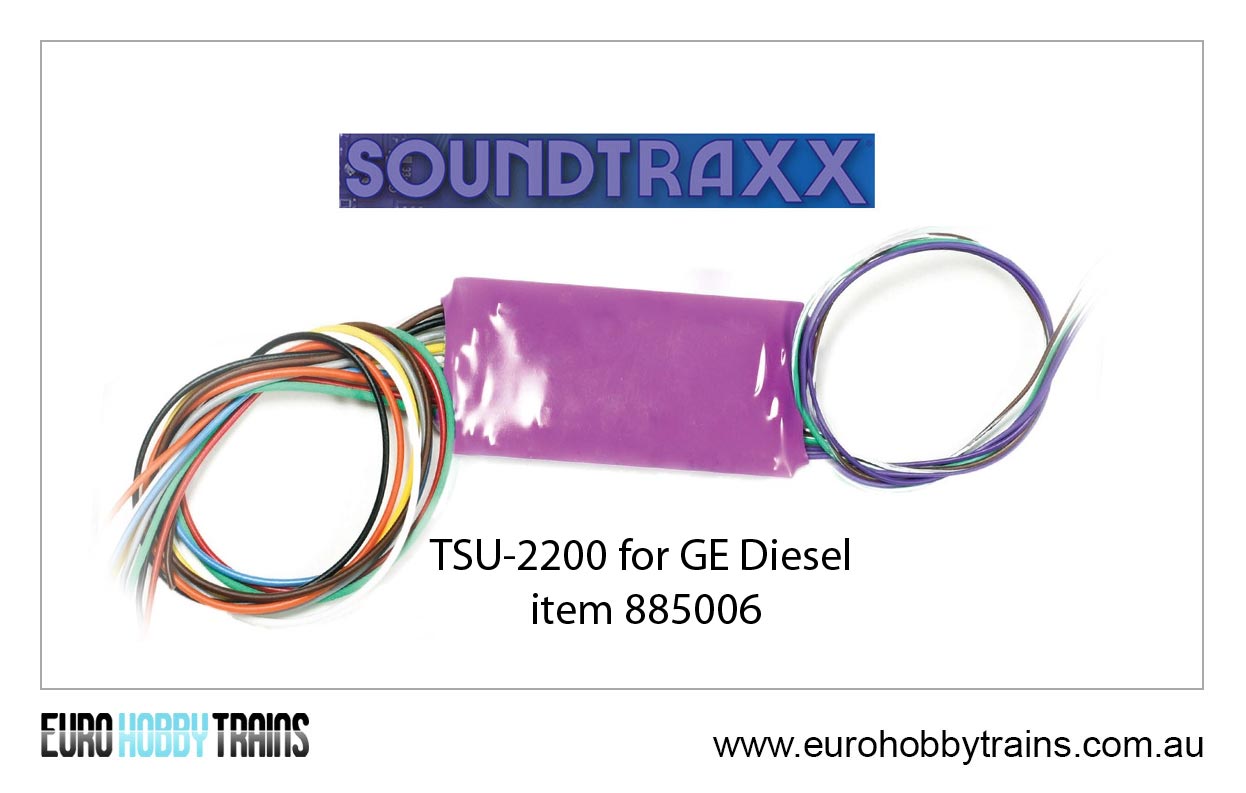 SOUNDTRAXX TSU-2200 sound decoder for GE Diesel locos - item 885006
