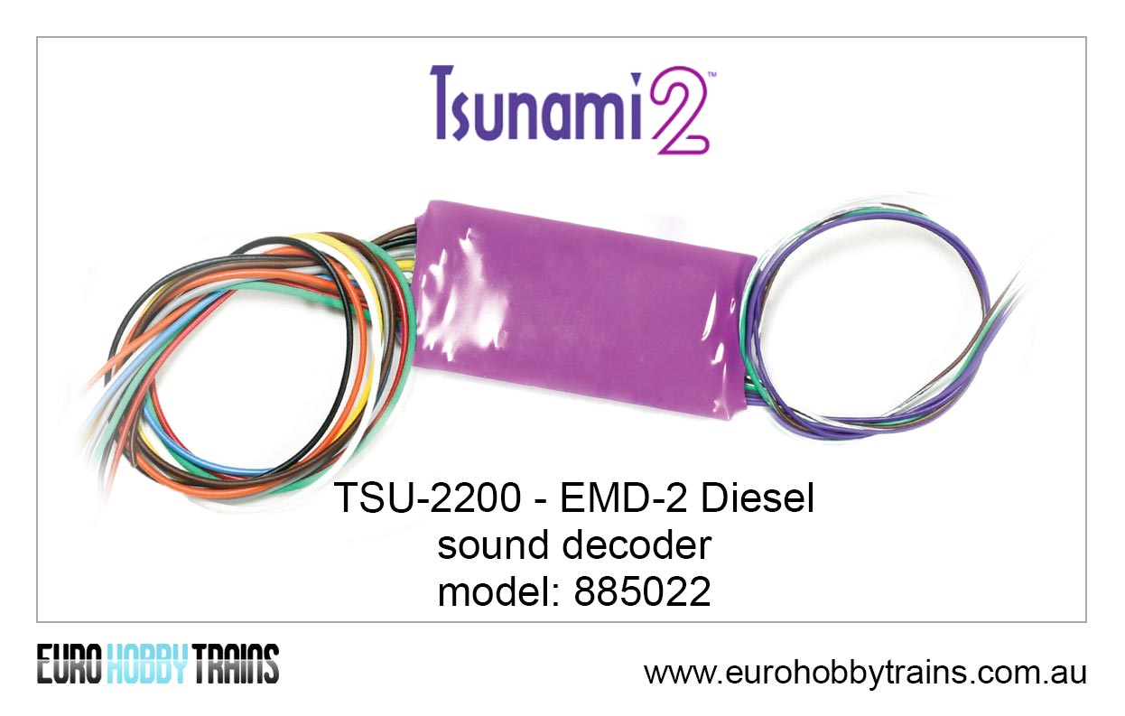 SOUNDTRAXX Tsunami 2, EMD Diesel Sound Decoder TSU-2200 - item 885005
