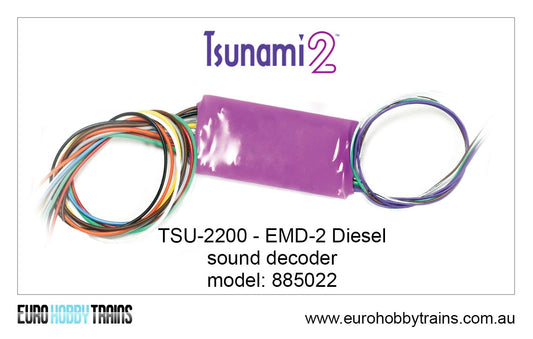 SOUNDTRAXX Tsunami 2 EMD-2 Diesel Sound Decoder TSU-2200 item 885022