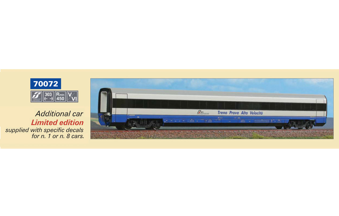 ACME - Treno Prove Alta Velocita di RFI - add-on carriage item 70072