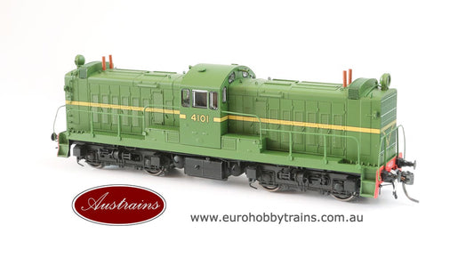 AUSTRAINS - NSWGR 41 Class locomotive GREEN 4101 - HO Scale