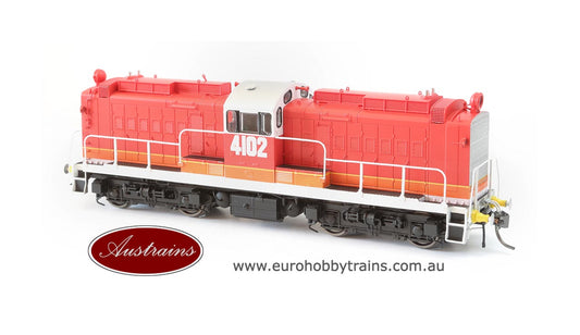 AUSTRAINS - NSWGR 41 Class locomotive CANDY with top ventilators 4102- HO Scale