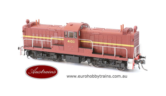 AUSTRAINS - NSWGR 41 Class locomotive INDIAN RED 4103 - HO Scale