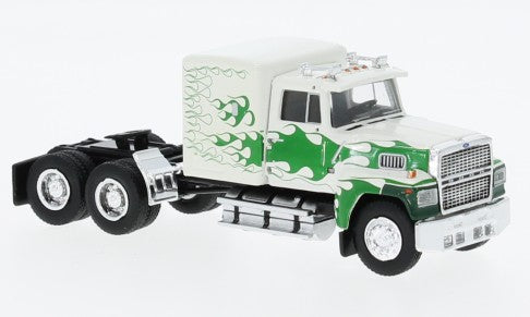 BREKINA 1:87 1978 Ford LTL 9000, white with green flames - item 85879