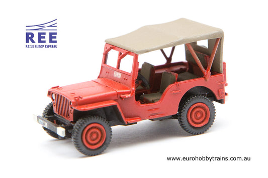 REE MODELES 1:87 JEEP C.C.F.L from the city of Fumay fire brigade - item CB-088