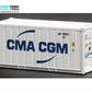 1:87 Scale CMA-CGM 20 foot refrigerated shipping container
