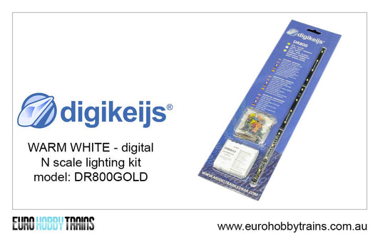 DIGIKEIJS - DIGITAL N Scale WARM WHITE lighting kit - item DR800GOLD-N