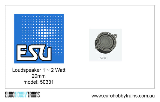 ESU - Round speaker 20mm, 4 Ohm, 1 ~ 2W item 50331