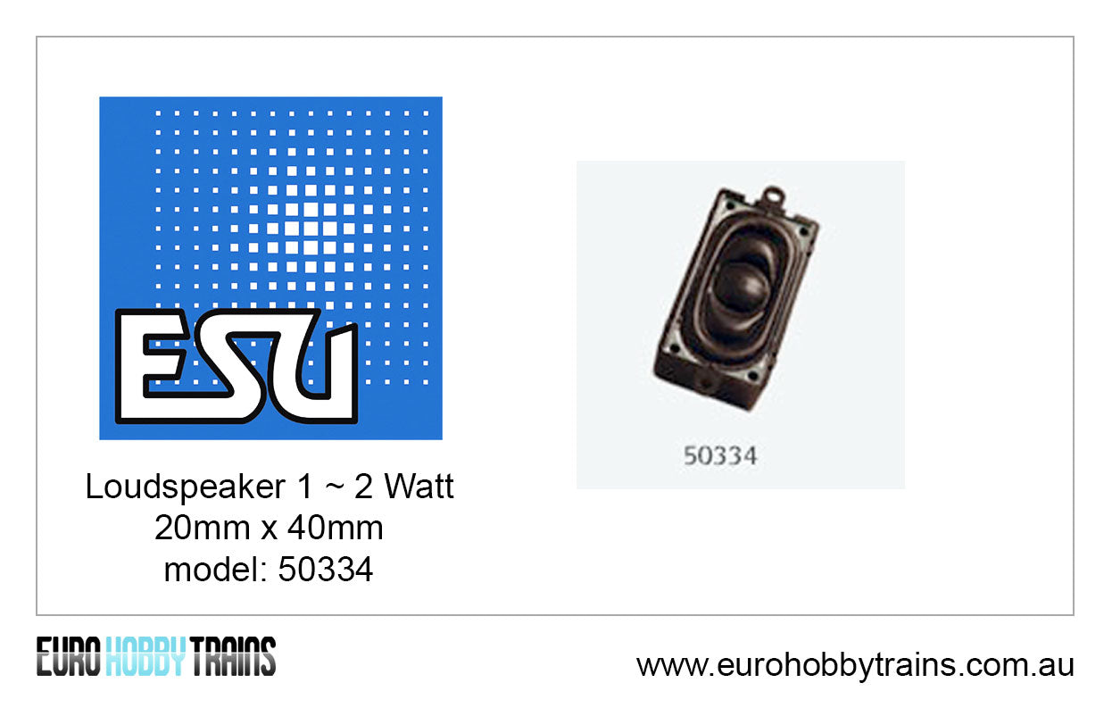ESU - Rectangular Loudspeaker 20x40mm item 50334