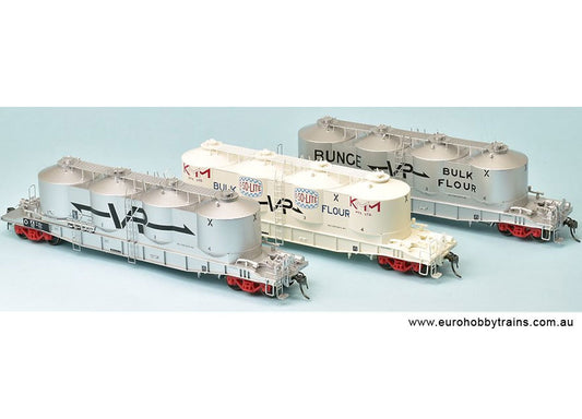 SDS MODELS 1:87 Victorian Railways bulk flour wagons VR 70s Pack C