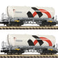 FLEISCHMANN 1:160 2-pack silo wagons, Holcim/Wascosa - item 848901