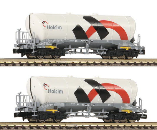 FLEISCHMANN 1:160 2-pack silo wagons, Holcim/Wascosa - item 848901