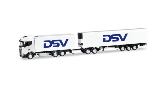 HERPA HO 1:87 - Scania CS high roof refigerated box Eurocombi "DSV" item 306799