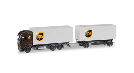 HERPA HO 1:87 - Volvo FH Gl. interchangeable box trailer "UPS" item 308823