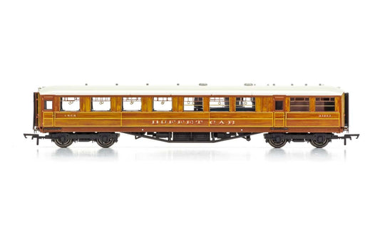 HORNBY 1:76 LNER, 61' 6" Gresley Corridor Buffet, 21611 - Era 3 item R4829