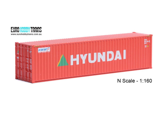 1:160 HYUNDAI 40 foot Freight shipping container