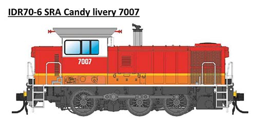 IDR MODELS - NSWGR 70 Class Candy Livery 7007 - HO Scale