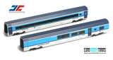 JAGERNDORFER 1:87 CZ Railjet ECONOMY+RESTAURANT coaches set - item 70216