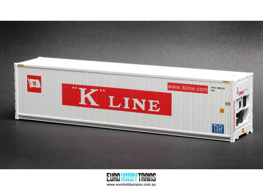 1:87 Scale K-LINE 40 foot refrigerated shipping container