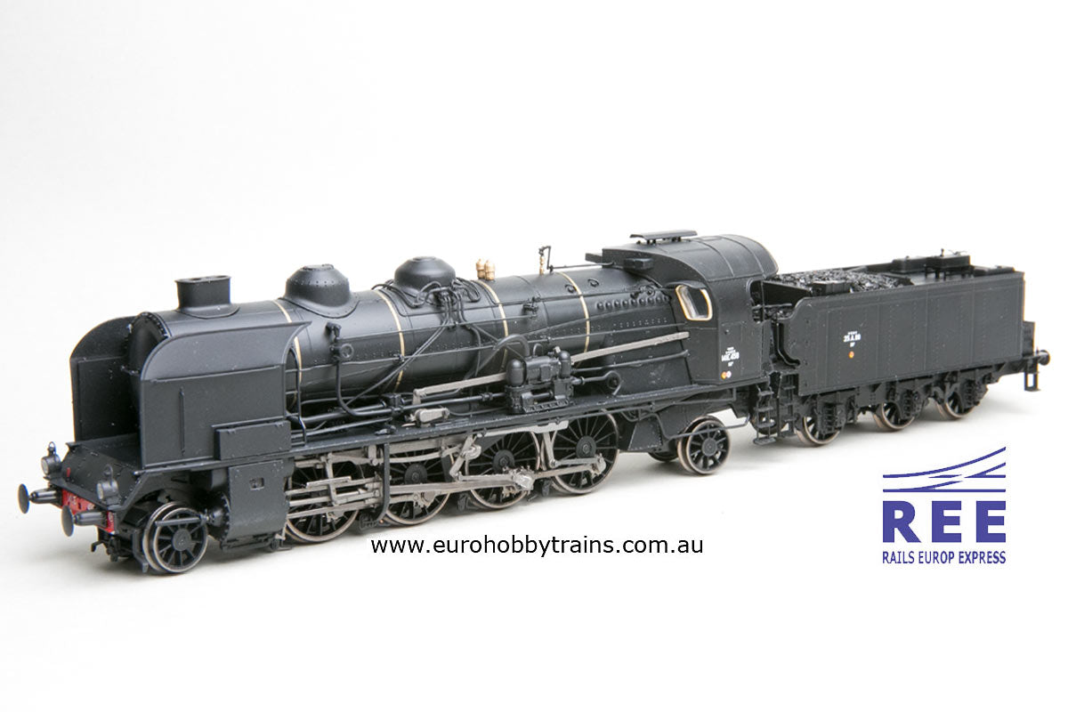 REE Modeles 1:87 Steam locomotive 6-141 E 458 SNCF VEYNES Ep. III - item MB-129