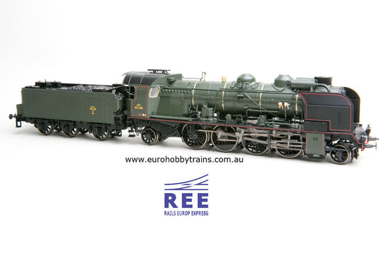 REE Modeles 1:87 Steam locomotive 5-141 E 284 SNCF VILLENEUVE Ep. III - item MB-130S DCC with smoke and sound