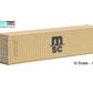 1:160 MSC 40 foot Freight shipping container