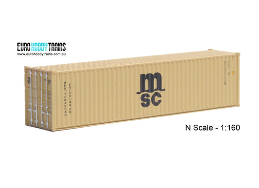 1:160 MSC 40 foot Freight shipping container