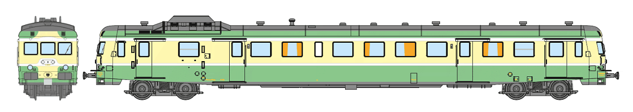 REE MODELES 1:160 Autorail X-2914 RENNES depot Ep.III-IV item NW-058