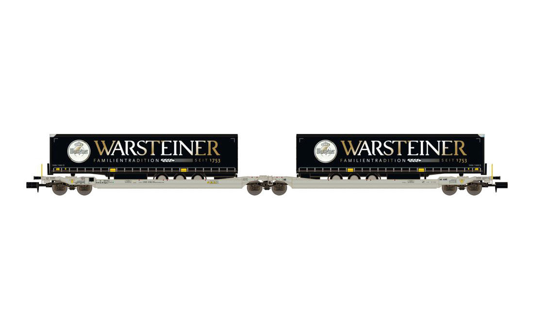 REE MODELES 1:160 Freight Wagon with 2 trailers WARSTEINER Ep.V-VI item NW-094