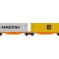 REE MODELES - Flat Car with containers MAERSK + MCS NW-098