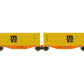 REE MODELES - Flat Car with containers MSC + MSC NW-099