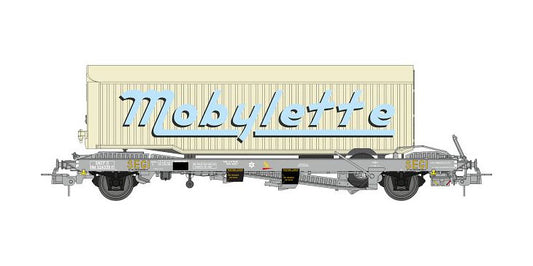 REE Modeles 1:87 KANGOUROU Wagon Ep.III+"MOBYLETTE" one axle truck trailer item WB-228