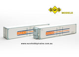 SDS MODELS 1:87 40' Refrigerated RACE Containers LRC 2 - Pack A